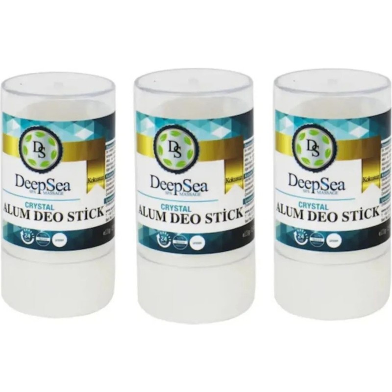 Deepsea 60 gr Roll-On Stick Kristal Doğal Tuz İçeren Unisex Deodorant 24 Saat Koruma Sağlar