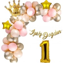 Hayaller Dükkanı 1 Yaş Lüks Doğum Günü Balon Seti