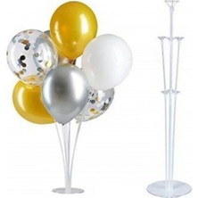 Hayaller Dükkanı  7'li Balon Standı ve 8 Adet Metalik Balon