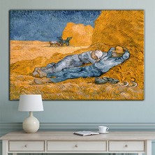 Morfil Sanat Atölyesi Vincent Van Gogh La Siesta Öğle Uykusu Kanvas Tablo