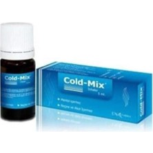 Cold-Mix Inhaler Damla 5 ml Beyaz Renkli Bebek Sağlığı İçin Etkili Burun Tıkanıklığı Giderici