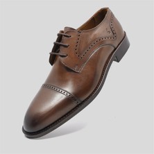 Fosco Hakiki Deri Erkek Klasik Ayakkabı Taba 9756