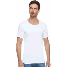 Tutku Elit Penye Bisiklet Yaka Erkek Atlet 1002 | Beyaz