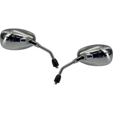 Motosvn Mondıal Revival Ayna Oval  8 mm Nikel