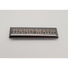 Angel Çanta Aksesuar Füme Renk Handmade Yazılı Metal Etiket Plaka Kadın İçin Süs