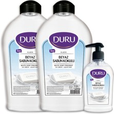 Duru Beyaz Sabun Kokulu Sıvı Sabun 1,5+1,5+300ML