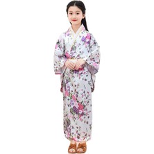 Janae Kız Çocuk Geleneksel Yukata Elbise Kimono (Yurt Dışından)