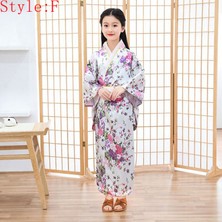 Janae Kız Çocuk Geleneksel Yukata Elbise Kimono (Yurt Dışından)