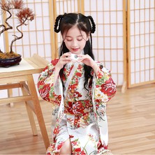 Janae Japon Tarzı Kız Geleneksel Ao Dai Yukata Kimono (Yurt Dışından)