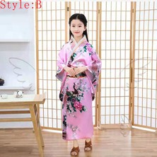 Janae Geleneksel Yukata Kız Çocuk Elbise Kimono (Yurt Dışından)