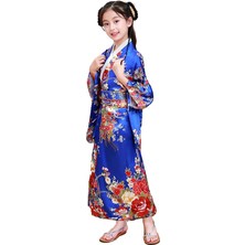 Janae Japon Tarzı Kız Geleneksel Ao Dai Yukata Kimono (Yurt Dışından)