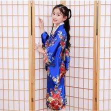 Janae Japon Tarzı Kız Geleneksel Ao Dai Yukata Kimono (Yurt Dışından)