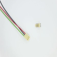 Sanec 2,54MM 3 Pin 2510 Kablolu Dişi Konnektör + 180D Erkek Pcb Tipi 20CM - 0,25MM