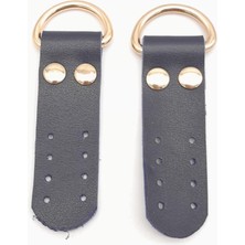 Angel Çanta Aksesuar Lacivert Tek Kat Suni Deri Sapucu Böce Light Gold Metalli