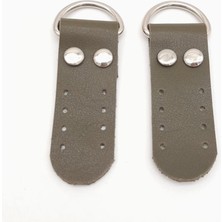 Angel Çanta Aksesuar Haki Tek Kat Suni Deri Sapucu Böce Gümüş Metalli