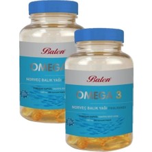 Balen Omega 3 Norveç Balık Yağı  200 x 1380 Mg 2 Adet