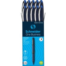 Schneider One Business 0,6 mm Roller Imza Kalemi Mavi 10 Adet