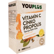 Youplus Vitamin C, Çinko & Propolis 20 Efervesan Tablet