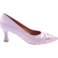 DGN 315-23Y Kadin Sivri Burun Parmak Dekolteli Topuklu Ayakkabi