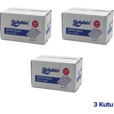 Dolphin Kilitli Şeffaf Buzdolabı Kilitli Saklama Poşeti  9 x 11 cm 1000'li 3 Kutu