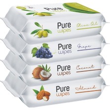 Pure Baby Wipes Islak Havlu Mendil 50 Yaprak 36'lı 1800 Yaprak Meyveli