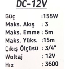 Germany Style 12V Kendinden Emişli Elektrikli Taşınabilir Yakıt Sıvı Yağ Aktarma Mazot Pompası Paslanmaz Gövdeli