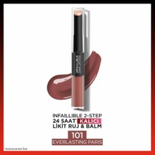 L'oréal Paris Infaillible 2-Step 24 Saat Kalıcı Likit Ruj & Balm - 101 Everlasting Paris