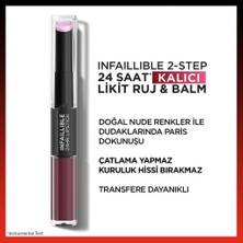 L'oréal Paris Infaillible 2-Step 24 Saat Kalıcı Likit Ruj & Balm - 215 Wine Oclock