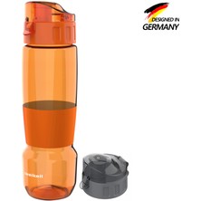 Zweikell Pivot Switch Orange Bpa Içermez 650 ml Tritan Kırılmaz Suluk - Su Matarası - Yedek Kapak Hediyeli