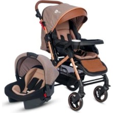 4 Baby Çocuk Dünyası 4 Baby Active Plus Gold Travel Sistem Çift Yönlü Bebek Arabası