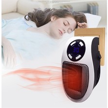 Pazariz Mini Isıtıcı Kumandalı Mini Fanlı Isıtıcı Priz Tipi Pratik Isıtıcı Kumandalı Portable Heater