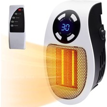 Pazariz Mini Isıtıcı Kumandalı Mini Fanlı Isıtıcı Priz Tipi Pratik Isıtıcı Kumandalı Portable Heater