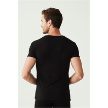 U.S. Polo Assn. 2 Adet V Yaka Kısa Kol Düz Renk T-Shirt