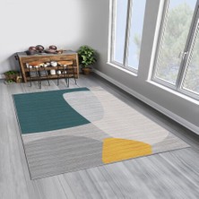 Homefesto Dekoratif Pamuklu Dokuma Taban Modern Yıkanabilir Leke Tutmaz Ince Makine Dokuması Halı,kilim