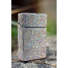 Nes Gift Kadın Neon Swarovski Taşlı Ince Kısa Sigara Kutusu