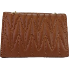 Liva 3641 Zincir Askılı Kadın Omuz Çantası - Taba