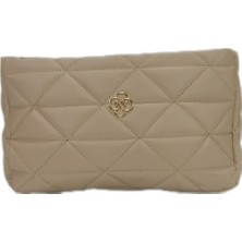 Liva 2310 Kapitoneli Kadın Baget Çanta - Vizon