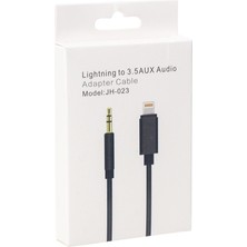 Melek Store Powermaster JH-023 IPHONE Lıghtnıng To 3.5 mm Aux Stereo Çevirici Kablo