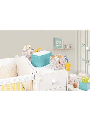 Buti Baby Çekmece Düzenleyici Organizer 3 Lü Set Turkuaz 103969 ( S 3 - Kat 2 A )