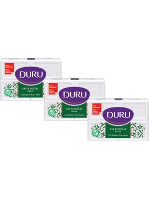 Durun Duru Saf & Doğal Kalıp Sabun Klasik 3X600GR Duru Beyaz