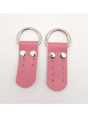 Angel Çanta Aksesuar Fuşya Tek Kat Suni Deri Sapucu Böce Gümüş Metalli