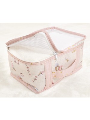 Buti Baby 6 Lı Bavul Organizer Seyahat Çantası Pembe 104485 ( S 2 - Kat 4 )