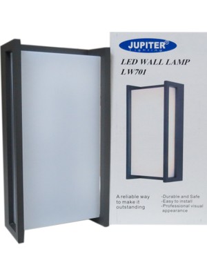 Jupiter Jüpiter 3000K Bahçe Antrasit LED Bahçe Aplik  LW701 - S