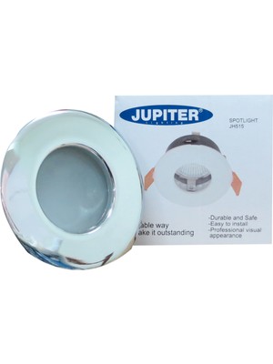 Jupiter Jüpiter JH515-K Sıva Altı Camlı Banyo Spot Krom