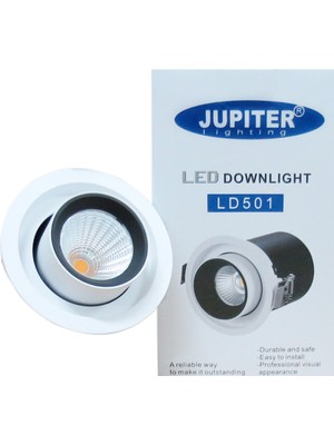 Jupiter Jüpiter 7 Watt Hareketli Sıva Altı LED Spot 3000K LD501 - B