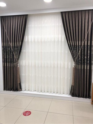 Yuka Pano Fon Perde Acı Kahve Vizon Tek Kanat Sık Pileli Jakarlı Parlak DESENLI80 x 270