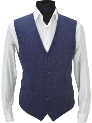 Mentor Regalo Erkek Yelek V Yaka Lacivert Kaşe 50453