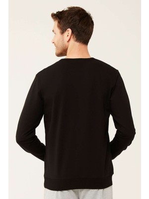 Erkek Uzun Kol Yuvarlak Yakalı Sweatshirt