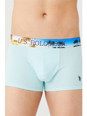 U.S. Polo Assn. Saks Antrasit Turuncu 3'lü Erkek Boxer