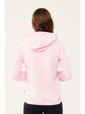 Kapşonlu Fermuarlı Kadın Sweatshirt